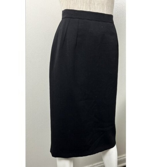 VALENTINO MISS V BLACK PENCIL SKIRT L - Picture 2 of 4